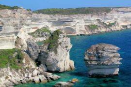 Séjour à moto en Corse avec les falaises de Bonifacio