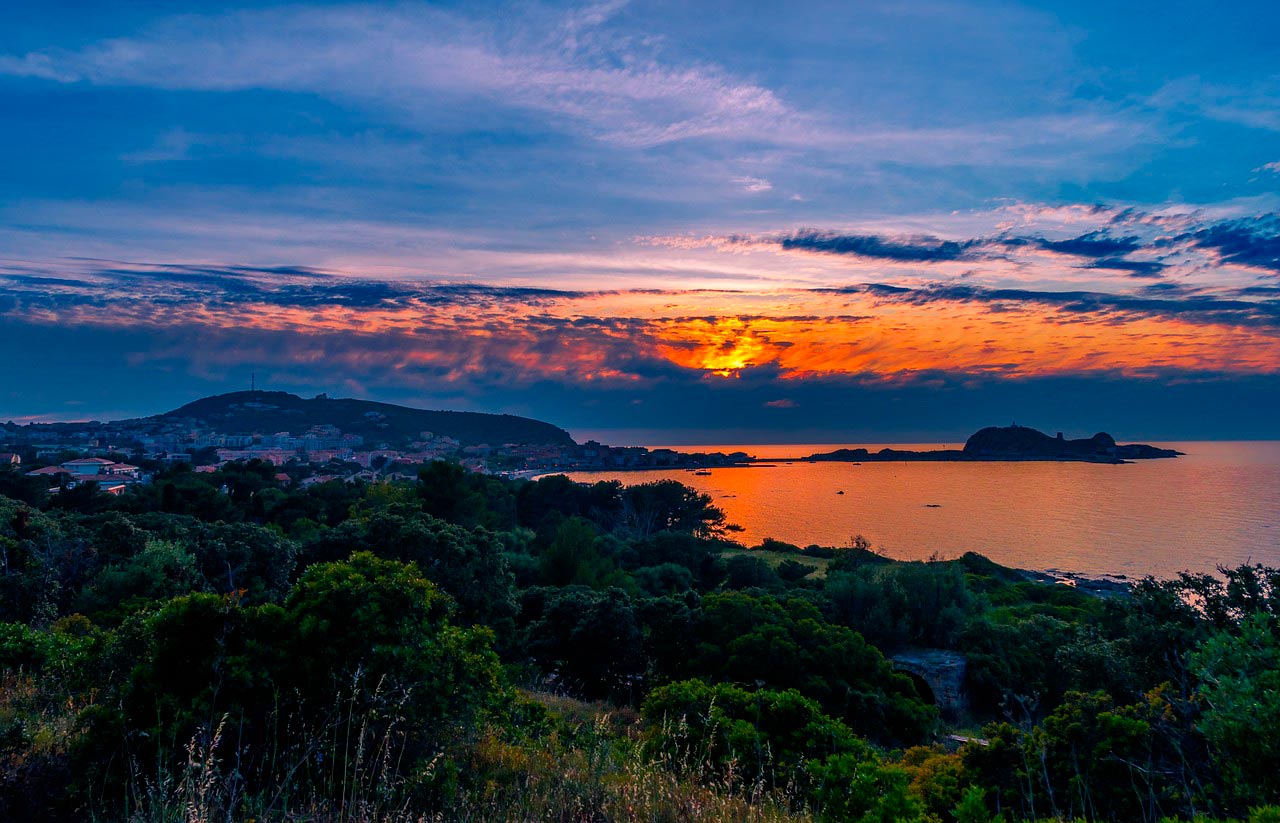 Ile Rousse by motorcycle