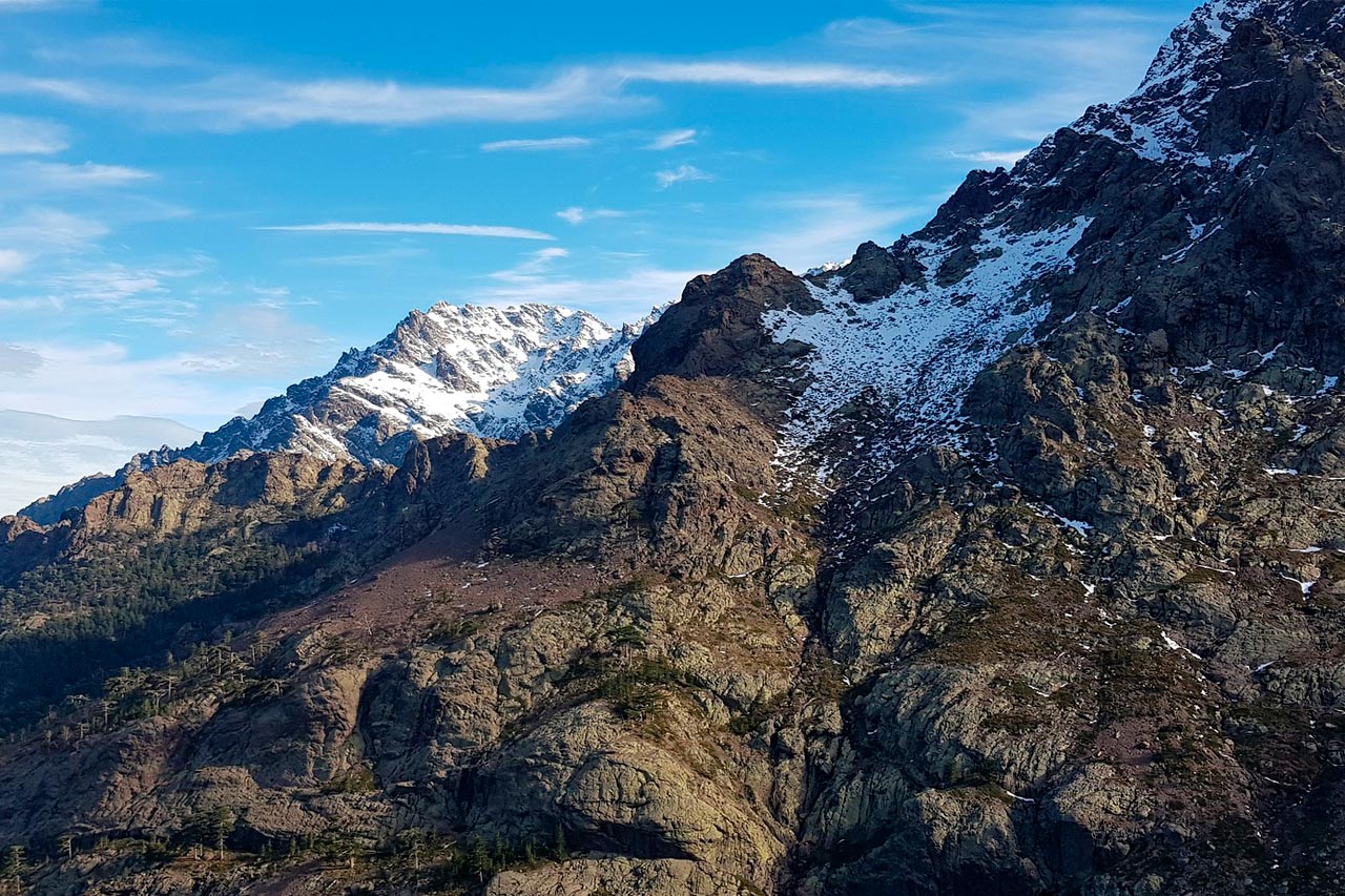 La Corse à moto en hiver