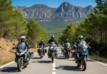 la Corse est une des destinations favorites des groupes et clubs de motards